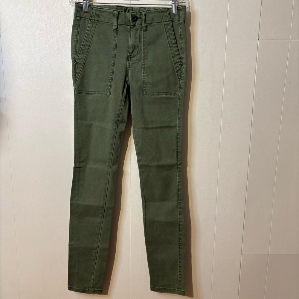CAbi Women's Skinny Jeans in Forest Green